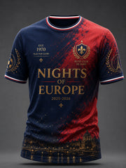 T-shirt pour homme à imprimé football parisien