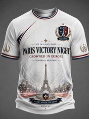 T-shirt imprimé pour hommes sur le championnat de football parisien