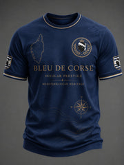 T-shirt pour homme imprimé du drapeau de la Corse