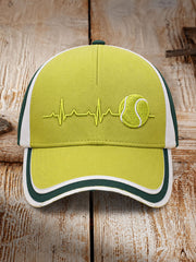 Chapeau de tennis unisexe à électrocardiogramme
