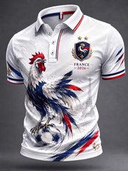 Chemise pour hommes imprimée France Football