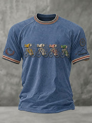 T-shirt à manches courtes pour homme, modèle skeleton pour vélo
