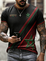 T-shirt homme MAROC à manches courtes imprimé