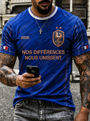 T-shirts de football français pour hommes