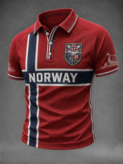 Men's Norway Football Printed Shirt