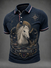 Chemise imprimée France Camargue pour homme