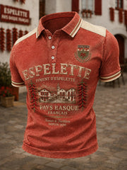 Chemise pour homme à imprimé du Pays basque