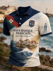 Chemise pour homme à imprimé du Pays basque