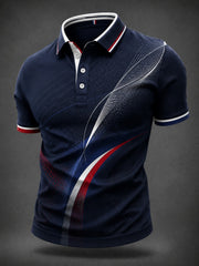 Chemise de ville imprimée pour homme, France, 14 juillet