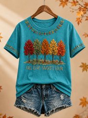 Women's Fall Is My Favorite Color short-sleeved T-shirt
