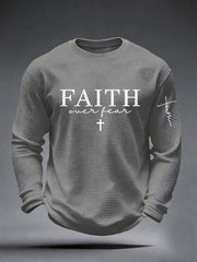 Men's Faith Over Fear Waffle Top