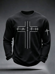 Men's Faith Cross Waffle Top