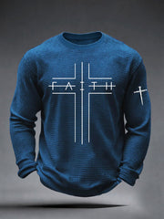 Men's Faith Cross Waffle Top