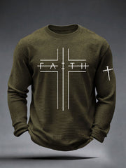Men's Faith Cross Waffle Top