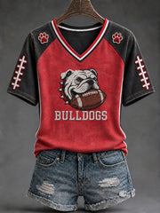 Women's Game Day Football Printed Casual T-Shirt