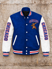 Men's Chicago Printed Baseball Jacket