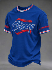 Men's Chicago Baseball Printed T-Shirt