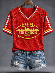 Women's Red Kingdom Short-Sleeved T-Shirt