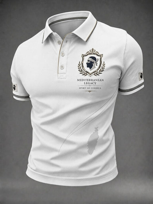 Chemise Homme Drapeau Français Corsica Imprimé