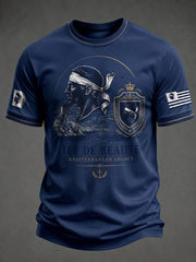 T-shirt pour homme imprimé du drapeau de la Corse