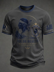 T-shirt pour homme imprimé du drapeau de la Corse