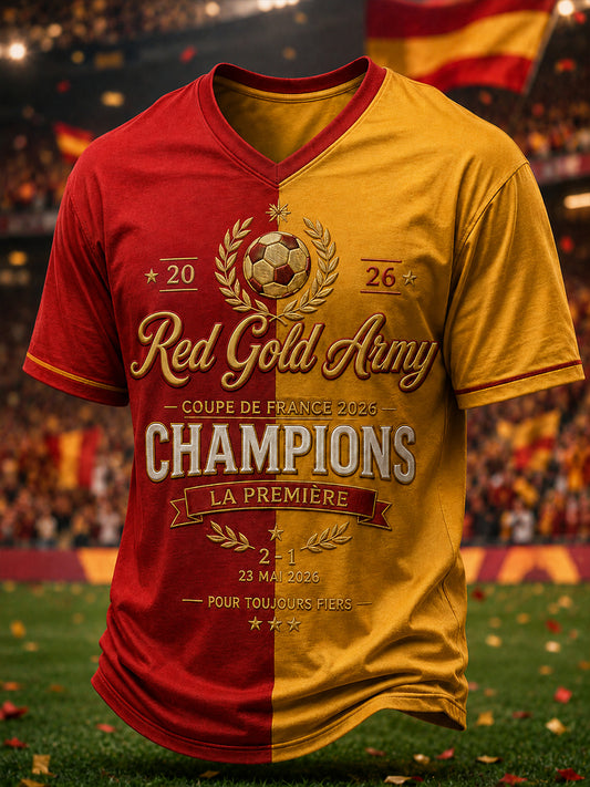 T-shirt homme col en V à imprimé Champion 2026