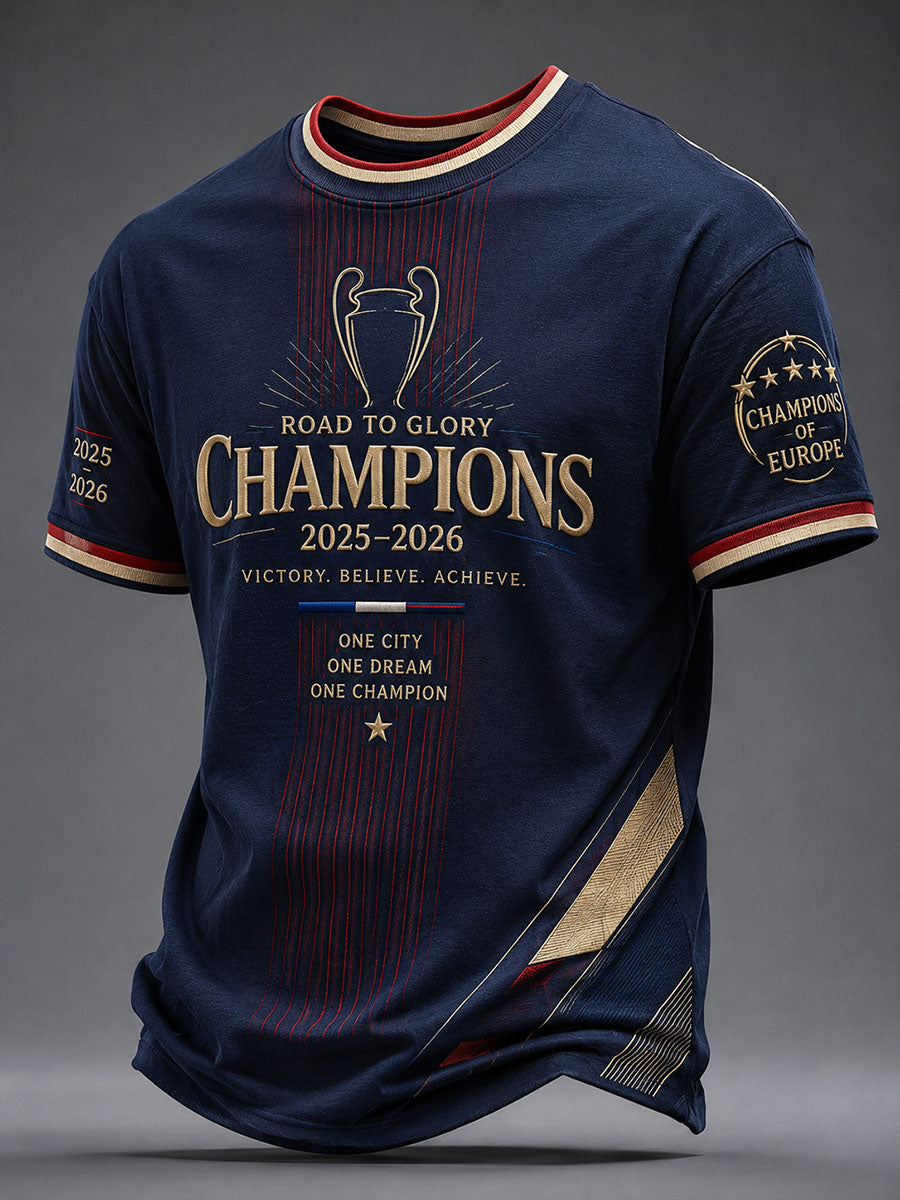 T-shirt à manches courtes Paris Football pour homme