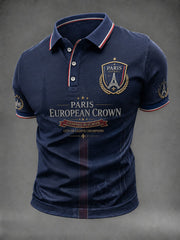 Chemise imprimée pour hommes sur le championnat de football de Paris