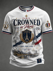 T-shirt imprimé pour hommes sur le championnat de football parisien