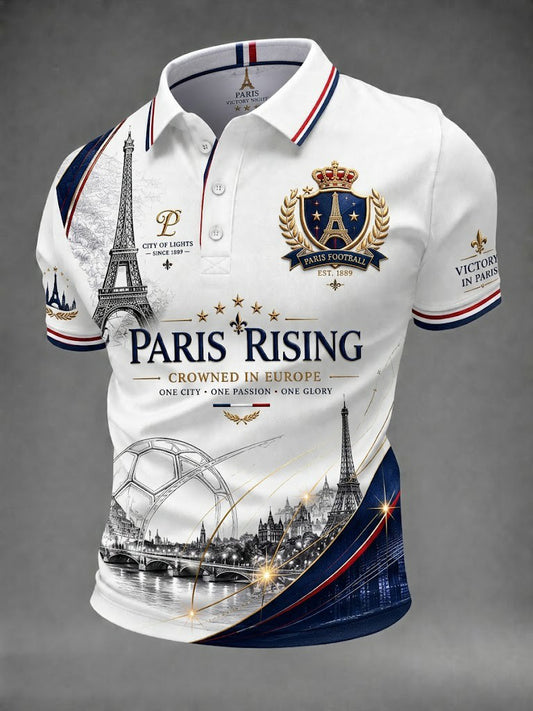 Chemise Homme Imprimée Championnat de France de Football Paris