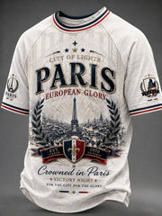 T-shirt imprimé pour hommes sur le championnat de football parisien