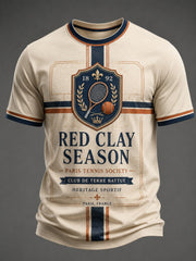 T-shirt imprimé du Championnat international de France de tennis masculin
