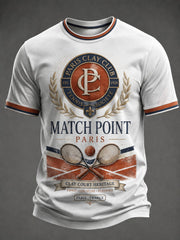 T-shirt imprimé du Championnat international de France de tennis masculin