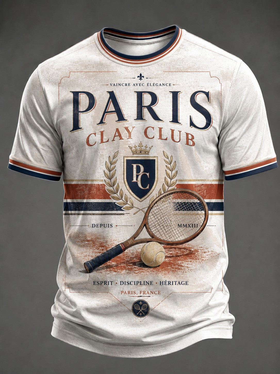 T-shirt imprimé Championnats Internationaux de France de Tennis pour homme