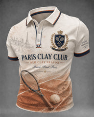 Chemise imprimée des Championnats Internationaux de France de Tennis pour hommes