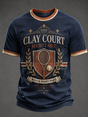 T-shirt imprimé du Championnat international de France de tennis masculin