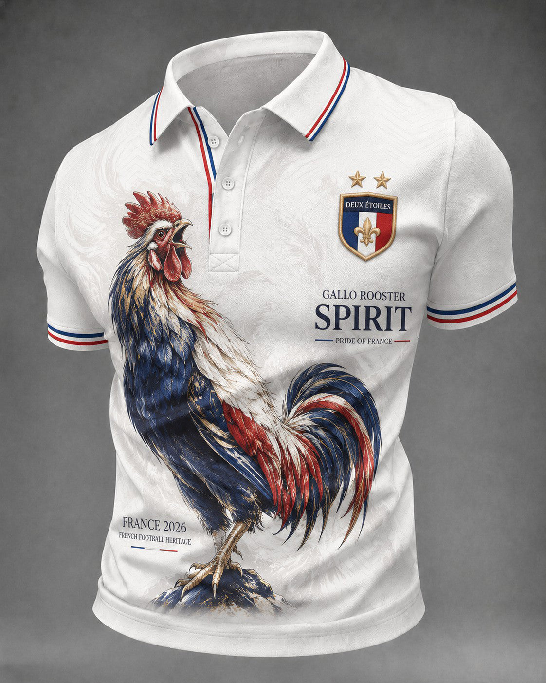 Chemise pour hommes imprimée France Football