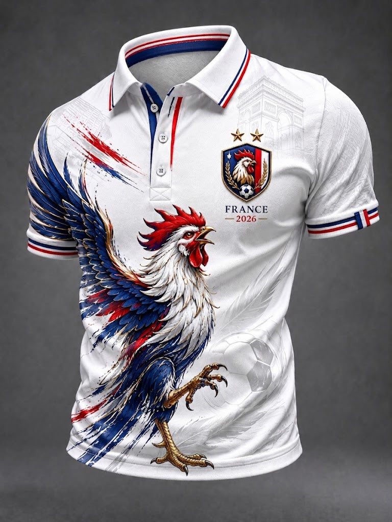 Chemise pour hommes imprimée France Football