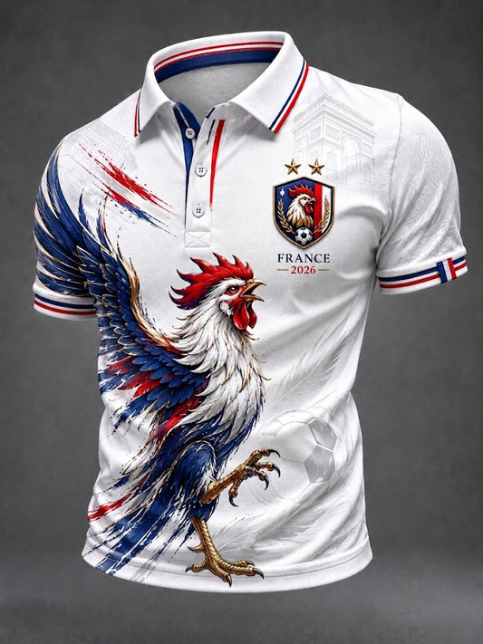 Chemise pour hommes imprimée France Football