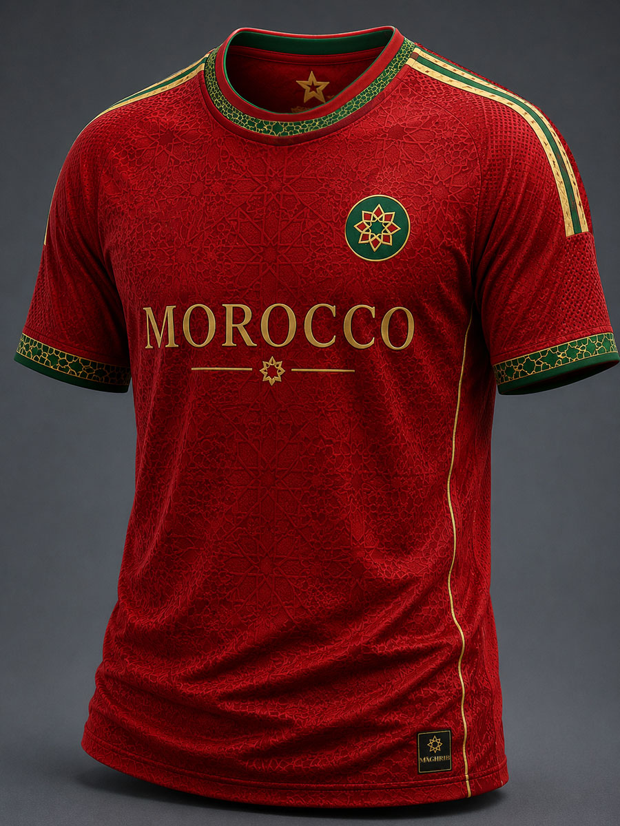 T-shirt manches courtes imprimé MAROC pour homme