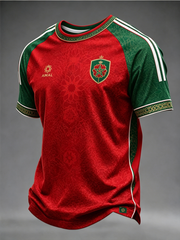 T-shirt manches courtes imprimé MAROC pour hommes