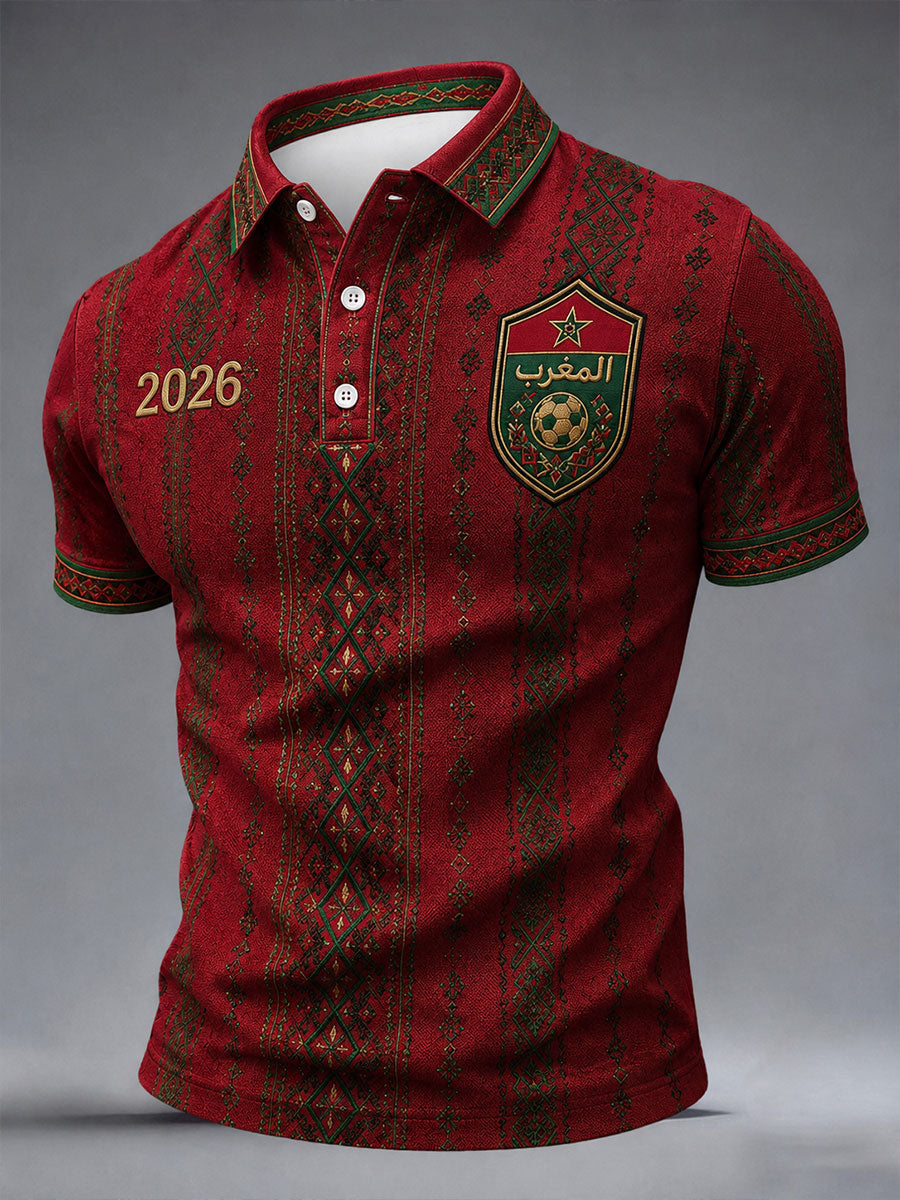 Hommes 2026 Maroc Football Tops