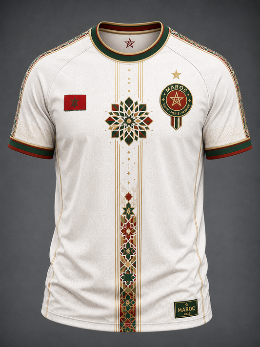 T-shirt manches courtes imprimé MAROC pour homme