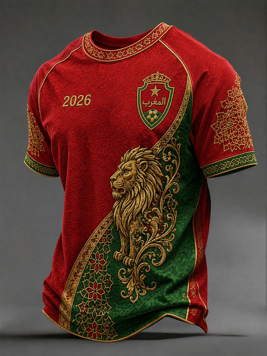T-shirts de football pour hommes Maroc 2026