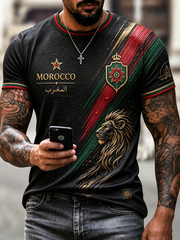 T-shirt femme MAROC à manches courtes imprimé