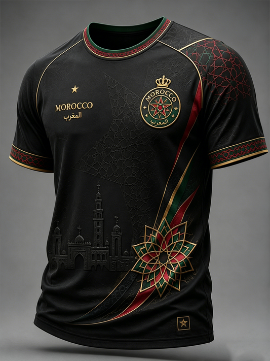 T-shirt manches courtes imprimé MAROC pour homme
