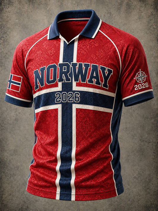 Men's Norway Football Casual Sport-Style Unisex T-Shirt