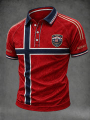 Men's Norway Football Printed Shirt