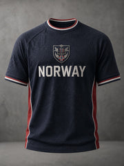 Men's Norway Football Printed T-shirt