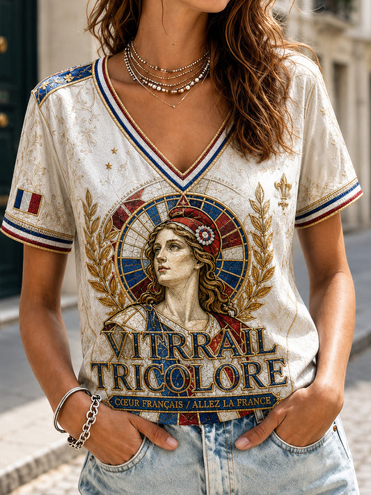 T-shirt imprimé France Football Lover Aart pour femme